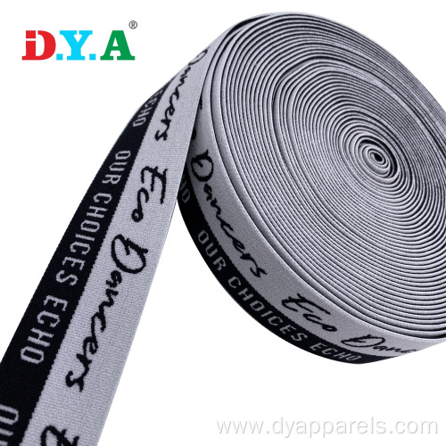 Custom Soft Nylon Jacquard Elastic Waistband for Garment